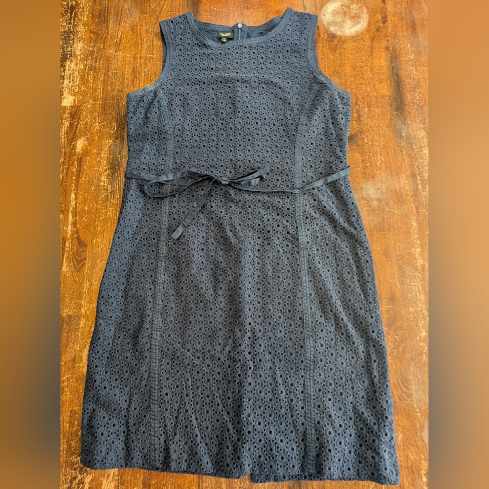 Talbots Sleeveless Dress 100% Cotton Casual Classic Versatile Business Summer 14